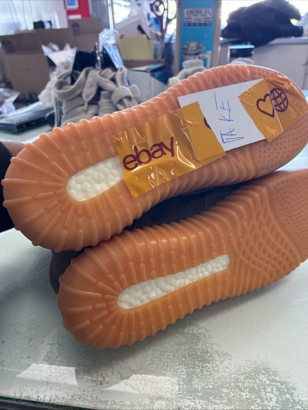 Men’s Adidas Yeezy Boost 750 Chocolate Pre Owned Used No Box FUFU - Picture 12 of 16